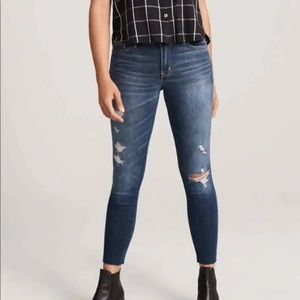 Abercrombie & Fitch Distressed Harper Ankle Jeans